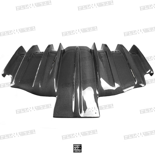 MINI Cooper JCW (John Cooper Works) S Base F56 2019 2020 2021 First LCI with Aftermarket Parts - Rear Diffuser & Rear Diffuser Side Extension Carbon Fiber/FRP from Geex Village