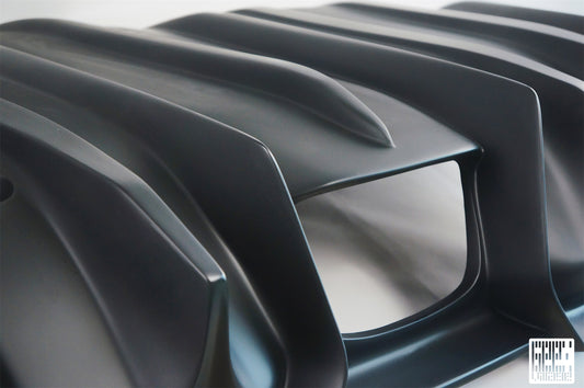 MINI Cooper JCW (John Cooper Works) S Base F56 2019 2020 2021 First LCI with Aftermarket Parts - Rear Diffuser & Rear Diffuser Side Extension Carbon Fiber/FRP from Geex Village