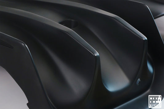 MINI Cooper JCW (John Cooper Works) S Base F56 2019 2020 2021 First LCI with Aftermarket Parts - Rear Diffuser & Rear Diffuser Side Extension Carbon Fiber/FRP from Geex Village