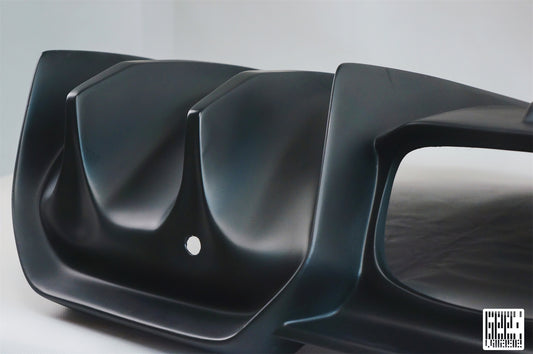 MINI Cooper JCW (John Cooper Works) S Base F56 2019 2020 2021 First LCI with Aftermarket Parts - Rear Diffuser & Rear Diffuser Side Extension Carbon Fiber/FRP from Geex Village