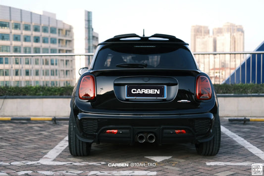 MINI Cooper JCW (John Cooper Works) S Base F56 LCI 2022-ON with Aftermarket Parts - Rear Roof Spoiler Carbon Fiber/FRP from Geex Village