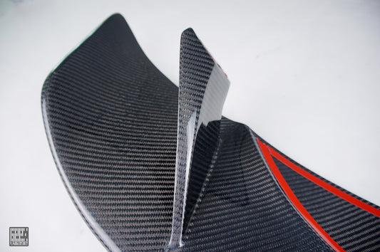 MINI Cooper JCW (John Cooper Works) S Base F56 LCI 2022-ON with Aftermarket Parts - Rear Roof Spoiler Carbon Fiber/FRP from Geex Village