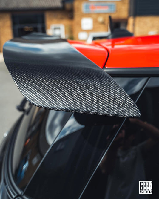 MINI Cooper JCW (John Cooper Works) S Base F56 LCI 2022-ON with Aftermarket Parts - Rear Roof Spoiler Carbon Fiber/FRP from Geex Village