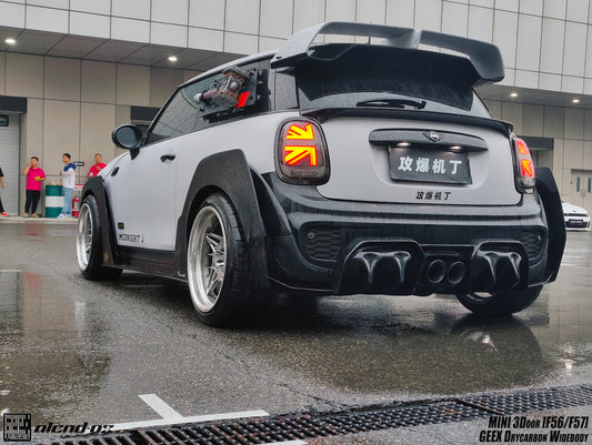MINI Cooper JCW (John Cooper Works) S Base F56 LCI 2022-ON with Aftermarket Parts - Rear Spoiler Carbon Fiber/FRP from Geex Village