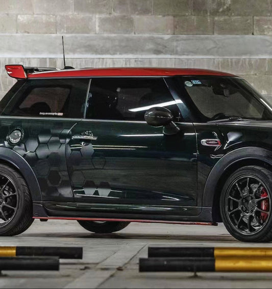 MINI Cooper JCW (John Cooper Works) S Base F56 LCI 2022-ON with Aftermarket Parts - Side Skirts Carbon Fiber/FRP from Geex Village