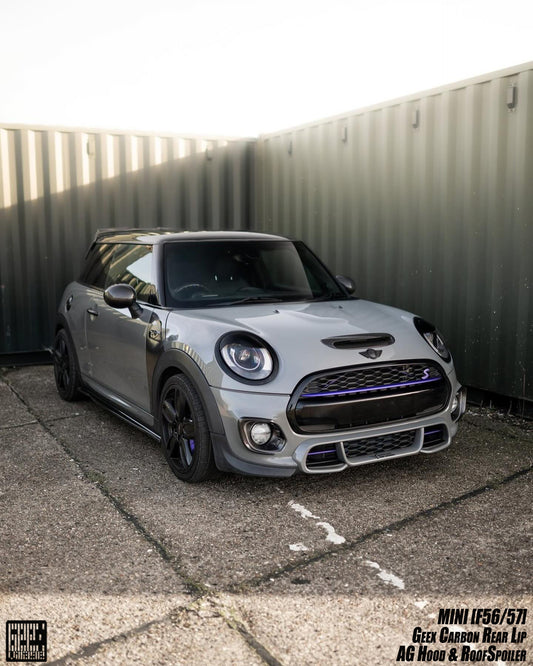 MINI Cooper JCW (John Cooper Works) S Base F56 LCI 2022-ON with Aftermarket Parts - Side Skirts Carbon Fiber/FRP from Geex Village