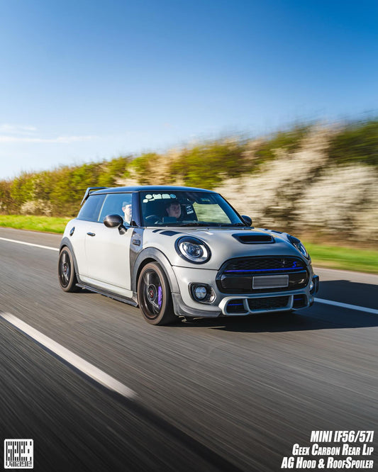 MINI Cooper JCW (John Cooper Works) S Base F56 LCI 2022-ON with Aftermarket Parts - Side Skirts Carbon Fiber/FRP from Geex Village