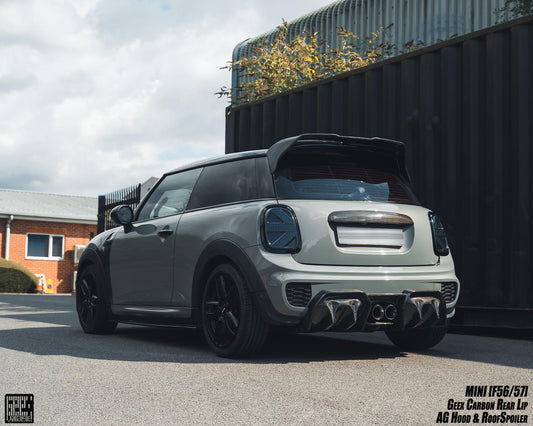 MINI Cooper JCW (John Cooper Works) S Base F56 LCI 2022-ON with Aftermarket Parts - Side Skirts Carbon Fiber/FRP from Geex Village