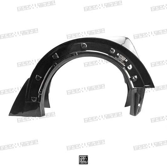 MINI Cooper JCW (John Cooper Works) S Base F56 LCI 2022-ON with Aftermarket Parts - Widebody Front Canards , Wheel Arches, and Rear Canards Carbon Fiber/FRP from Geex Village