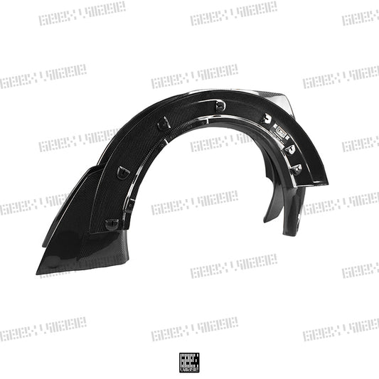 MINI Cooper JCW (John Cooper Works) S Base F56 LCI 2022-ON with Aftermarket Parts - Widebody Front Canards , Wheel Arches, and Rear Canards Carbon Fiber/FRP from Geex Village