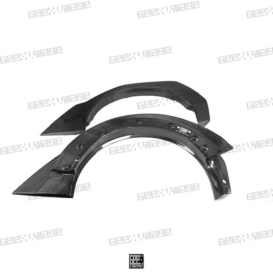 MINI Cooper JCW (John Cooper Works) S Base F56 LCI 2022-ON with Aftermarket Parts - Widebody Front Canards , Wheel Arches, and Rear Canards Carbon Fiber/FRP from Geex Village