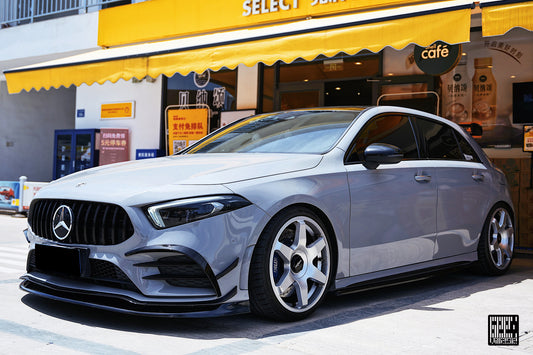 Mercedes Benz A-Class A220 (with sport-package bumper) /A35 /A35L W177 V177 2019-ON with Aftermarket Parts - Punkt Style Front Lip Carbon Fiber from Geex Village