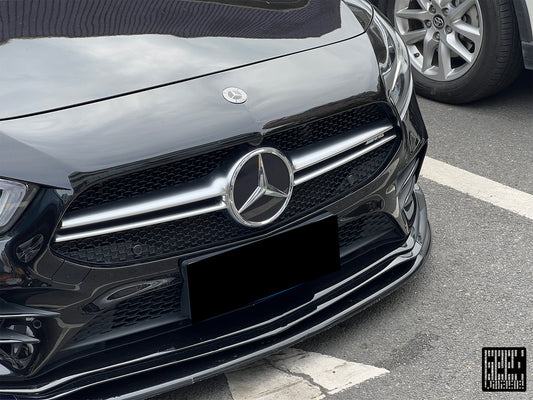 Mercedes Benz A-Class A220 (with sport-package bumper) /A35 /A35L W177 V177 2019-ON with Aftermarket Parts - Punkt Style Front Lip Carbon Fiber from Geex Village