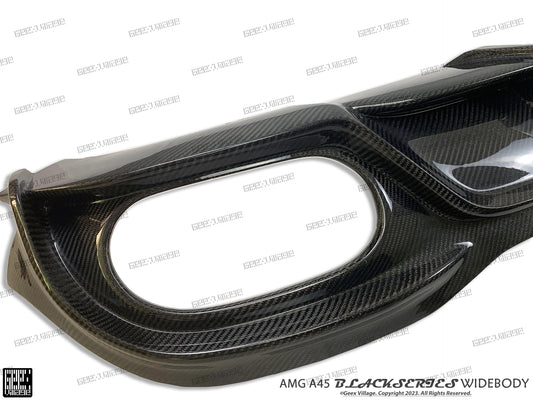 Mercedes Benz A-Class AMG A45 A35 A220 W177 V177 2019-ON with Aftermarket Parts - Blackseries Style Rear Diffuser Carbon Fiber from Geex Village