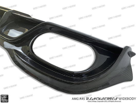 Mercedes Benz A-Class AMG A45 A35 A220 W177 V177 2019-ON with Aftermarket Parts - Blackseries Style Rear Diffuser Carbon Fiber from Geex Village