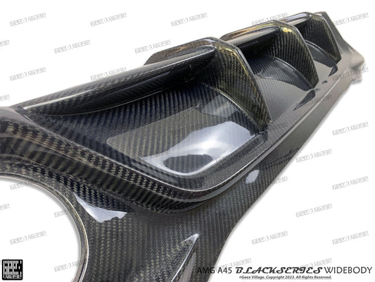 Mercedes Benz A-Class AMG A45 A35 A220 W177 V177 2019-ON with Aftermarket Parts - Blackseries Style Rear Diffuser Carbon Fiber from Geex Village