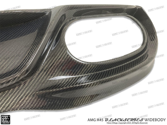 Mercedes Benz A-Class AMG A45 A35 A220 W177 V177 2019-ON with Aftermarket Parts - Blackseries Style Rear Diffuser Carbon Fiber from Geex Village