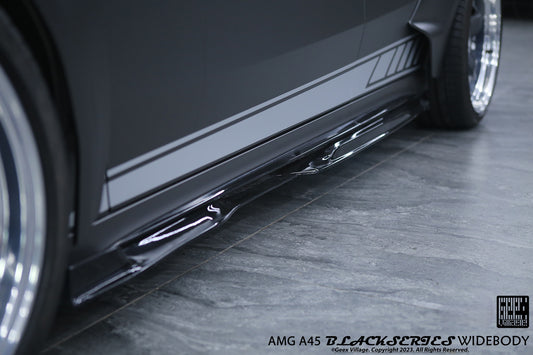 Mercedes Benz A-Class AMG A45 A35 A220 W177 V177 2019-ON with Aftermarket Parts - Blackseries Style Side Skirts Carbon Fiber from Geex Village
