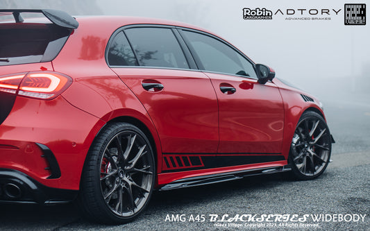 Mercedes Benz A-Class AMG A45 A35 A220 W177 V177 2019-ON with Aftermarket Parts - Blackseries Style Side Skirts Carbon Fiber from Geex Village