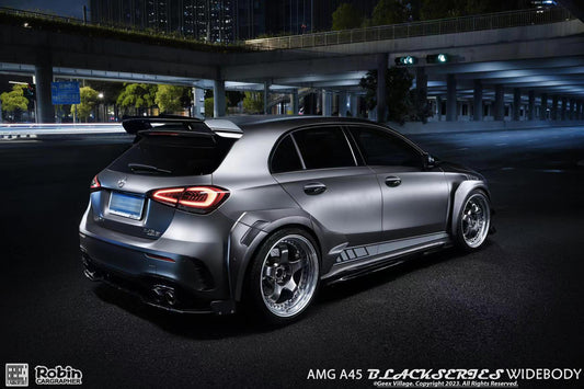Mercedes Benz A-Class AMG A45 A35 A220 W177 V177 2019-ON with Aftermarket Parts - Blackseries Style Side Skirts Carbon Fiber from Geex Village
