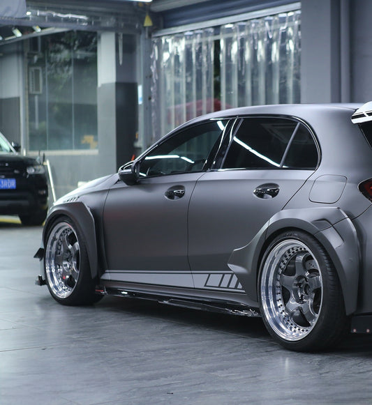 Mercedes Benz AMG A45 A35 A220 W177 2019-ON with Aftermarket Parts - Blackseries Style Widebody Wheel Arches Carbon Fiber / FRP from Geex Village