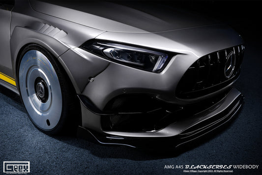 Mercedes Benz AMG A45 A35 A220 W177 2019-ON with Aftermarket Parts - Blackseries Style Widebody Wheel Arches Carbon Fiber / FRP from Geex Village