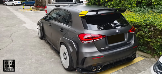 Mercedes Benz AMG A45 A35 A220 W177 2019-ON with Aftermarket Parts - Blackseries Style Widebody Wheel Arches Carbon Fiber / FRP from Geex Village