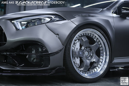 Mercedes Benz AMG A45 A35 A220 W177 2019-ON with Aftermarket Parts - Blackseries Style Widebody Wheel Arches Carbon Fiber / FRP from Geex Village