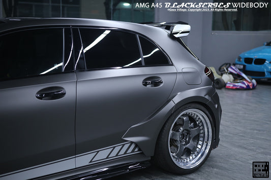 Mercedes Benz AMG A45 A35 A220 W177 2019-ON with Aftermarket Parts - Blackseries Style Widebody Wheel Arches Carbon Fiber / FRP from Geex Village