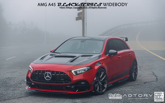 Mercedes Benz A-Class AMG A45 W177 V177 2019-ON with Aftermarket Parts - Blackseries Style Front Bumper Kit Carbon Fiber / FRP from Geex Village