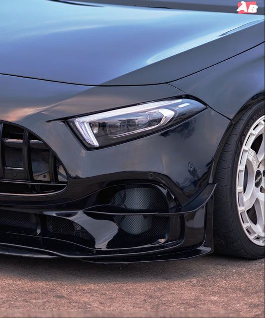 Mercedes Benz A-Class AMG A45 W177 V177 2019-ON with Aftermarket Parts - Blackseries Style Front Canards Carbon Fiber from Geex Village