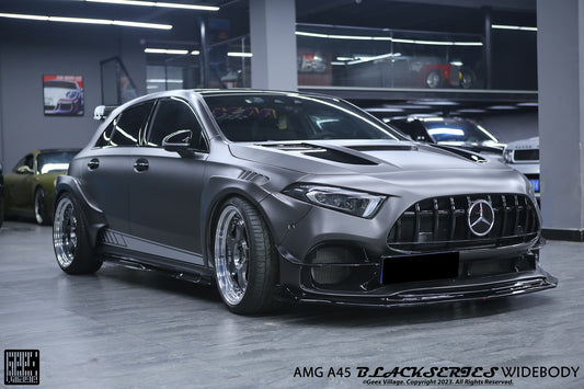 Geex Village Blackseries Style Front Canards for Mercedes Benz A-Class AMG A45 W177 V177 2019-ON Carbon Fiber/FRP