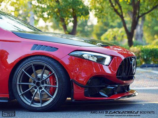 Mercedes Benz A-Class AMG A45 W177 V177 2019-ON with Aftermarket Parts - Blackseries Style Front Canards Carbon Fiber from Geex Village
