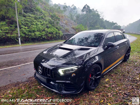 Mercedes Benz A-Class AMG A45 W177 V177 2019-ON with Aftermarket Parts - Blackseries Style Front Fenders Carbon Fiber / FRP from Geex Village