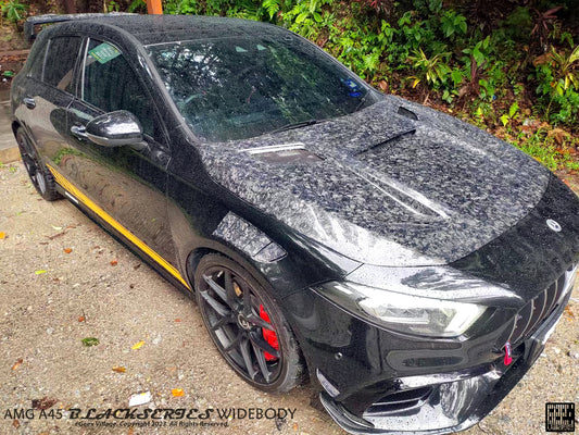 Mercedes Benz A-Class AMG A45 W177 V177 2019-ON with Aftermarket Parts - Blackseries Style Front Fenders Carbon Fiber / FRP from Geex Village
