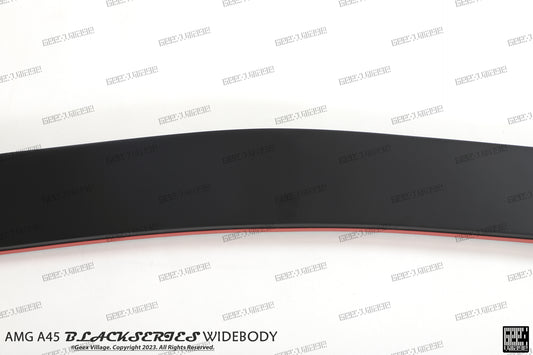 Mercedes Benz A-Class AMG A45 W177 V177 2019-ON with Aftermarket Parts - Blackseries Style Stage 1 Front Corner Splitters & Center Front Lip Carbon Fiber / FRP from Geex Village