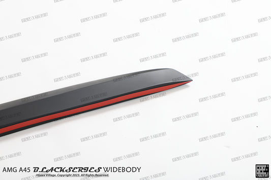 Mercedes Benz A-Class AMG A45 W177 V177 2019-ON with Aftermarket Parts - Blackseries Style Stage 1 Front Corner Splitters & Center Front Lip Carbon Fiber / FRP from Geex Village