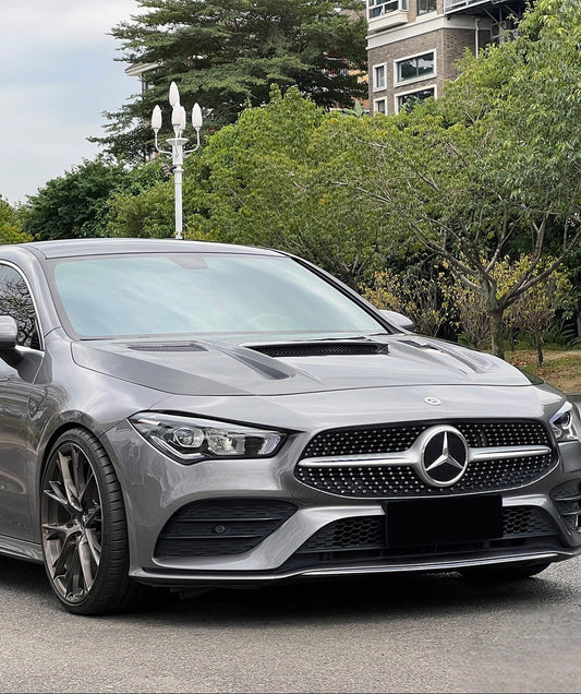 Mercedes Benz CLA-Class CLA45 CLA35 CLA250 C118 2020-ON & A-Class A45 A35 A250 A220 W177 V177 2019-ON with Aftermarket Parts - Hood Carbon Fiber / FRP from Geex Village