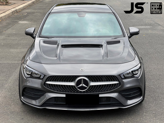 Mercedes Benz CLA-Class CLA45 CLA35 CLA250 C118 2020-ON & A-Class A45 A35 A250 A220 W177 V177 2019-ON with Aftermarket Parts - Hood Carbon Fiber / FRP from Geex Village