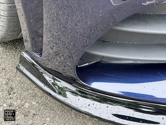 Mercedes Benz C-Class C63S C63 AMG W205 Coupe Convertible (suitable for both pre-facelift and facelift) 2015 2016 2017 2018 2019 2020 2021 2022 2023 with Aftermarket Parts - Front Lip Carbon Fiber from Geex Village