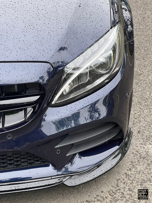 Mercedes Benz C-Class C63S C63 AMG W205 Coupe Convertible (suitable for both pre-facelift and facelift) 2015 2016 2017 2018 2019 2020 2021 2022 2023 with Aftermarket Parts - Front Lip Carbon Fiber from Geex Village