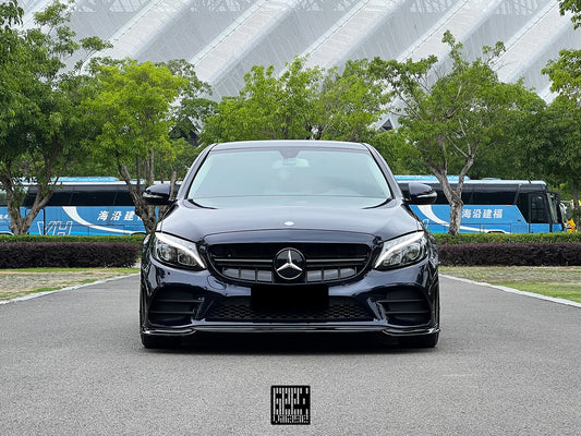 Mercedes Benz C-Class C63S C63 AMG W205 Coupe Convertible (suitable for both pre-facelift and facelift) 2015 2016 2017 2018 2019 2020 2021 2022 2023 with Aftermarket Parts - Front Lip Carbon Fiber from Geex Village
