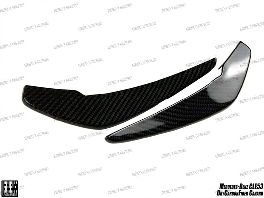 Mercedes Benz CLE-Class AMG CLE 53 2024-ON with Aftermarket Parts - Front Canards Dry Pre-preg Carbon Fiber from Geex Village