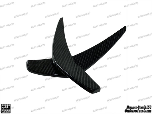 Mercedes Benz CLE-Class AMG CLE 53 2024-ON with Aftermarket Parts - Front Canards Dry Pre-preg Carbon Fiber from Geex Village