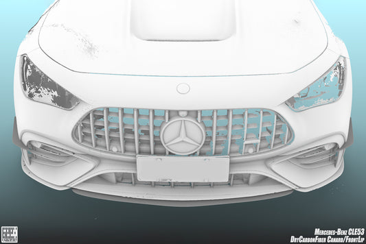 Mercedes Benz CLE-Class AMG CLE 53 2024-ON with Aftermarket Parts - Front Canards Dry Pre-preg Carbon Fiber from Geex Village