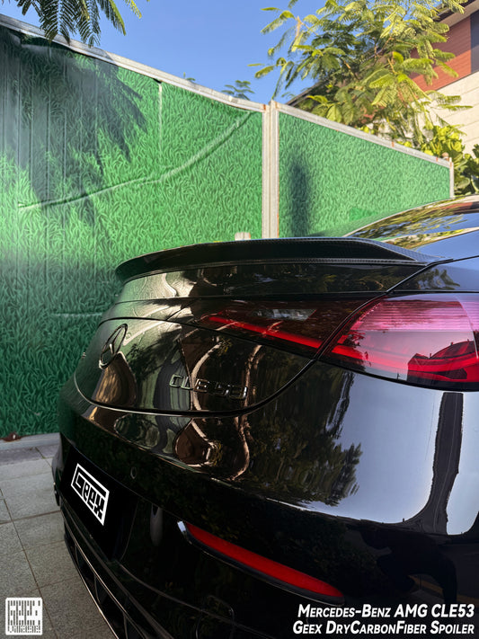 Geex Village Rear Lip Ducktail Spoiler for Mercedes Benz CLE-Class AMG CLE 53 / 450 / 300 C236 2024-ON Dry Pre-preg Carbon Fiber