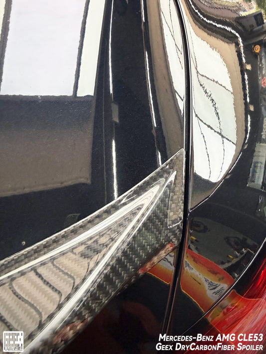 Mercedes Benz CLE-Class AMG CLE 53 / 450 / 300 2024-ON with Aftermarket Parts - Rear Lip Ducktail Spoiler Dry Pre-preg Carbon Fiber from Geex Village