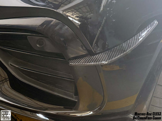 Mercedes Benz CLE-Class AMG CLE 53 2024-ON with Aftermarket Parts - Front Canards Dry Pre-preg Carbon Fiber from Geex Village