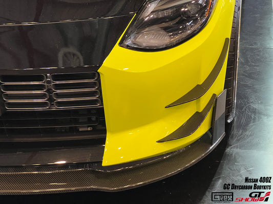 Nissan Z 400Z Proto Performance Sport RZ34 2023-ON with Aftermarket Parts - GC Style Front Canards Carbon Fiber from Geex Village
