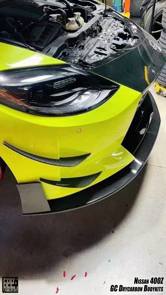 Nissan Z 400Z Proto Performance Sport RZ34 2023-ON with Aftermarket Parts - GC Style Front Canards Carbon Fiber from Geex Village